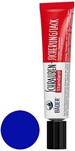 Preisvergleich Produktbild Bäder Lacke Schraubensicherungslack, 20 ml, Schraubenkleber, Sicherungslack, Tube, Blau