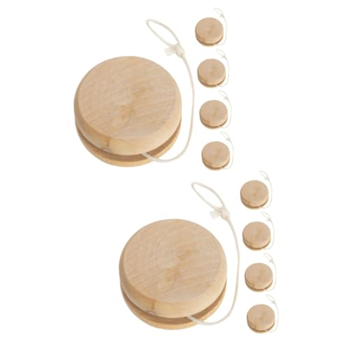 SUPVOX 2sets Balls for Boys and Girls Wooden String Ball Toy Educational Toys 5pcs*2