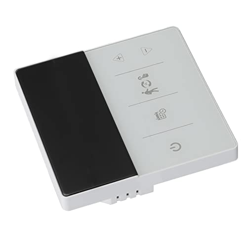 Generic Termostato WiFi Digital con Control por Voz y Funcionalidad de App para Hotel y Hogar Carga de 90 a 240V 16A (Blanco Negro)