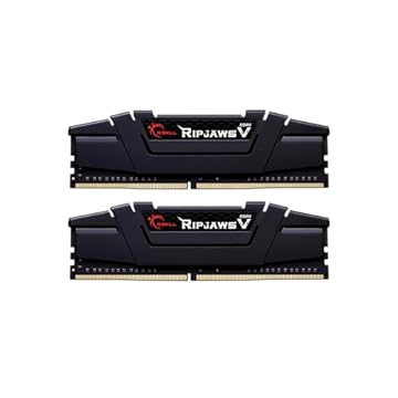 G.Skill RipJaws Série V 32GB (2 x 16GB) 288-Pin SDRAM DDR4 4000 (PC4-32000) CL18-22-22-42 1.40V Dual Channel Desktop Memory Model F4-4000C18D-32GVK
