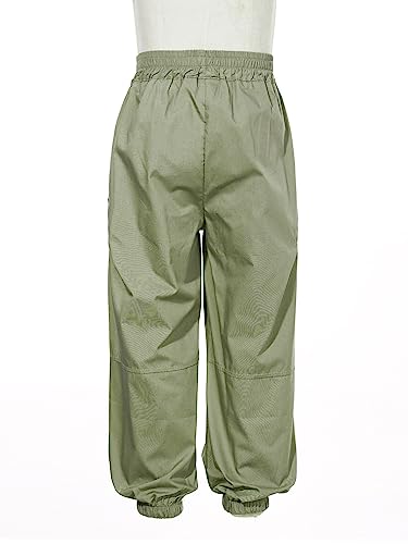 Jhaoyu Boys' Casual Cargo Pants Elastic Waistband Loose Dance Trousers Hiking Running Athletic Jogger Pants Sweatpants4