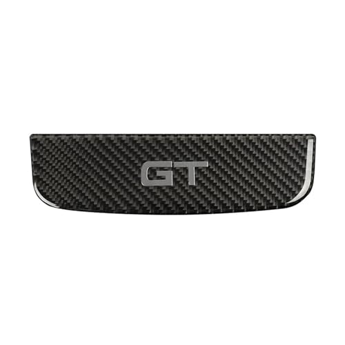NKNKN for Ford Mustang GT 2015-2021 Accessories Carbon Fiber Style Interior Car Storage Box Trim Cover Trim Sticker(Style A(Black))