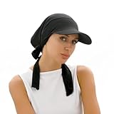 Women Muslim Headscarf Hat Pre Tied Hair Loss Turban Solid Color Chemo Baseball Cap Slouchy Bonnet Head Cover