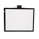 A3 Lichtpad, Leuchtbox Zeichenpad, Zeichenpad, 5 V, 2 A, 6500 K, 6 Stufen Einstellbar, LED Lichtpad mit Magnetclip für Strassmalerei, Skizzieren, Animationen