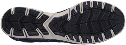 Skechers Women's Sneaker, Navy,7.5 | Image 3