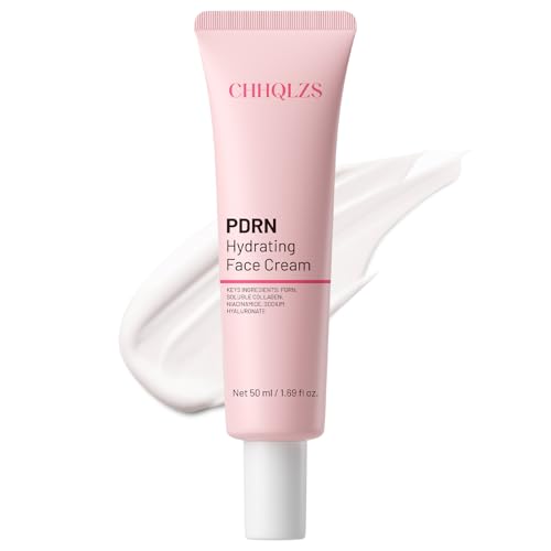 Salmon DNA PDRN Face Cream, Skincare with Anti-Aging Collagen Boost, Niacinamide & Hyaluronic Acid, Moisture Barrier Repair, Deep Hydration for Smooth Firm Radiant Youthful Skin 1.69 Floz / 50ml