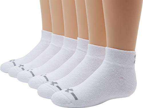 Under Armour Crew Socks (6-Pair), Solid White