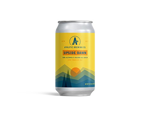 ATHLETIC BREWING COMPANY - UPSIDE DAWN GOLDEN ALE (NON-ALCOHOLIC BEER) 24-PACK - THE #1 NON ALCOHOLIC LOW-CALORIE, AWARD WINNING CRAFT BREW - Thumbnail 2