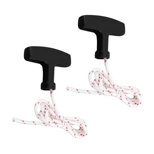 Briny River Lot de 2 cordons de traction d'urgence pour porte de garage avec poignée Longueur 1 m Épaisseur de la corde 4,5 mm Charge de rupture 2,86 kn...