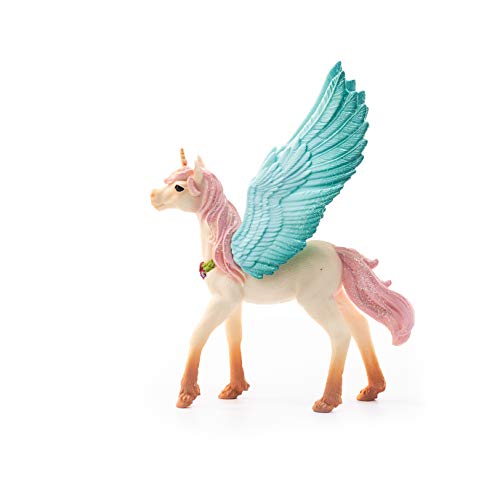 Schleich Bayala, Unicorn Toys For Girls And Boys, Decorated Baby Unicorn Pegasus Toy Figurine, Ages 5+ #TOP2
