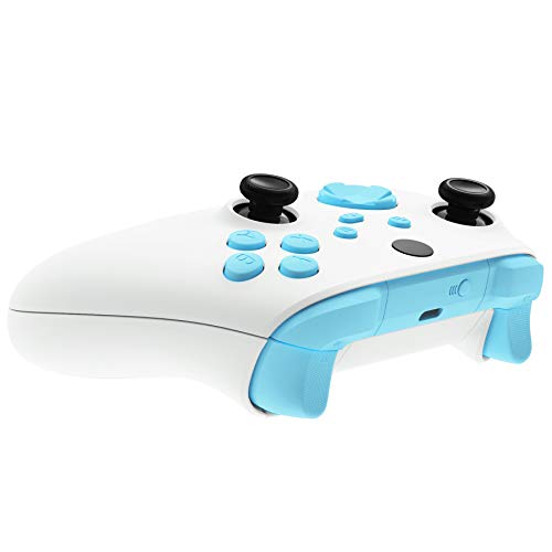 eXtremeRate Niebieskie Niebo Przyciski Wymiana dla Xbox Series X/S Controller, LB RB LT RT Bumpers Triggers D-pad ABXY Start Back Sync Share Keys dla Xbox Series X/S Controller