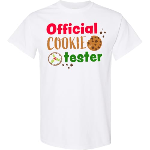 inktastic Official Cookie Tester Christmas Cookies Adult T-Shirt Medium 0020 White 336da