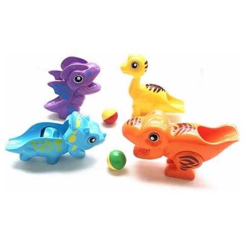 Fancytree 4PCS Dinosaur Slide Marble Run Building Blocks Expansion Set, Dino Animal Bricks Add-on Accessory, Compatible Maze Game Parts, Educational Toys for Kids Cover