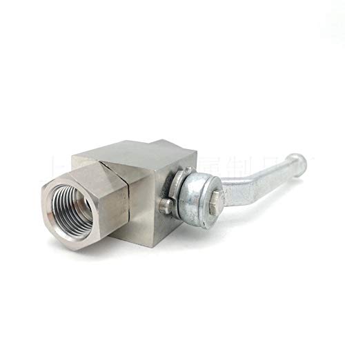Valvola a sfera idraulica in acciaio POWERTOOL Valvola di arresto manuale 304 Valvola a sfera femmina a leva in acciaio inox per uso commerciale e industriale (DN10)