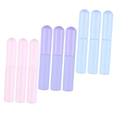 Aplicadores de maquillaje de gel de sílice con cabezal redondo y tapa protectora