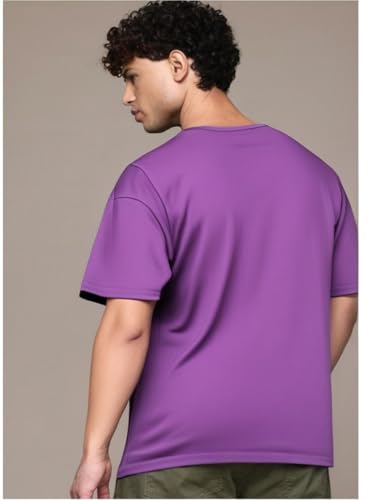 Image of Mack Jonney Regular Solid Cotton Blend V Neck T Shirt for Men