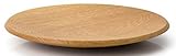 Er ist platzsparend stapelbar Continenta Oak Wood 4131 Eiche Holz Schale, Licht Braun, hellbraun
