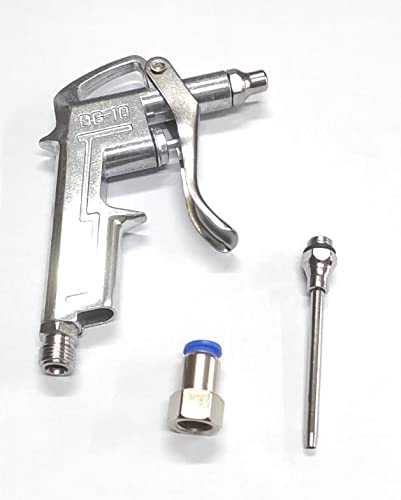 Air Blow Gun OD 1/4"X 8 Pneumatic Push Type Compressor Cleaning Tool Industrial Steel Air Flow Extension Dust Blower With Connector 3