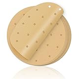 ABCDEF Air Fryer Parchment Paper, 200pcs 7.8 Inch Air Fryer Liners Round, Non-Stick Premium...