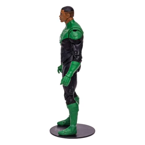 Image of McFarlane Toys DC Multiverse Green Lantern John Stewart Endless Winter 7 inch Action Figure with Build-A Frost King Piece and Accessories
