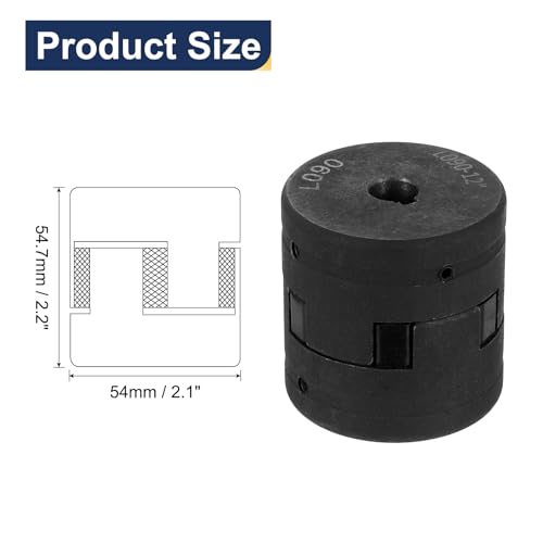 QUARKZMAN 9mm bis 9mm L090 Flexibles 3-teiliges L-Jaw Kupplungskupplungsset & Buna-N NBR Gummispider für Holzspalter Hybridgeräte