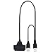 Produktbild camellia 22pol USB2.0-Adapterkabel USB 2.0 zu SATA für 2,5 "HDD Laptop-Festplatte SATA-Festplatte Kabel-Anschluss (Schwarz)