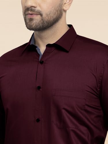 Image of Pinkmint Men Shirt, Cotton Blend, Regular Fit