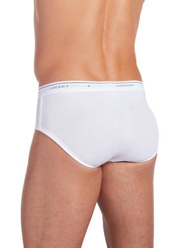 Jockey Men's Underwear Classic Low Rise Brief - 12 Pack, White, 342