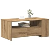 【Taille idéale】 Mesurant 102 x 55 x 43,5 cm, cette table basse offre des dimensions généreuses parfaites pour les espaces de vie. Sa surface est assez grande pour des usages sociaux ou décoratifs sans surcharger le décor environnant. Idéale pour les petits et moyens espaces, son design compact complète différents aménagements, ajoutant confort et praticité là où c'est nécessaire.