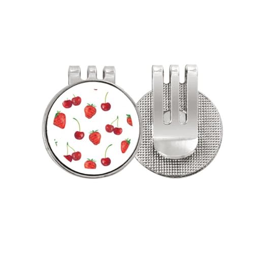 Marqueur de balle de golf aimanté fraises rouges le cadeau parfait pour golfeurs