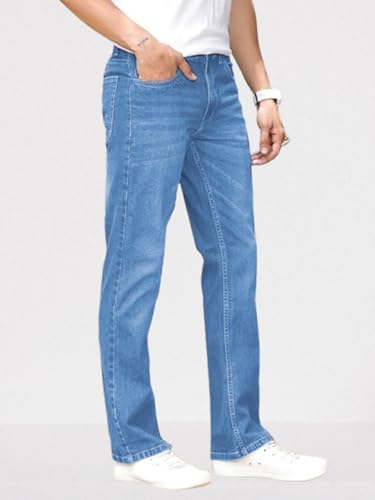 Image of Ben Martin Men's Smart Fit Stretchable Jeans || Mid-Rise Denim Pants with Whisker Wash || Premium Casual Wear Jean for Men || 5 Pocket Jean's for Men's (1)