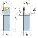 Sandvik Coromant L151.20-2020-30A Steel T-Max Q-Cut Shank Tool for Parting and Grooving Holder, 0.98" Maximum Depth of Cut
