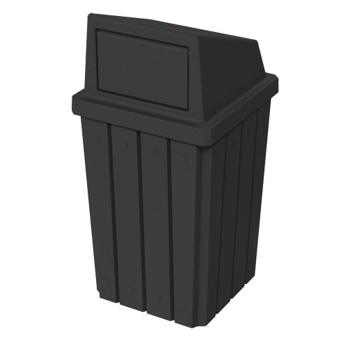 Sturdy Essentials Campus Collection 32 Gallon Square Slatted 100% Recycled