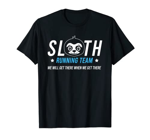Sloth Running Team Funny Slow Marathon Atleta Camiseta