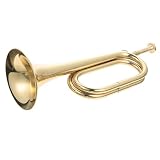 Alipis Trompette en Cuivre pour Orchestre Scolaire Instrument à Vent Légère et Facile à Transporter pour Débutants et Apprentissage Musical