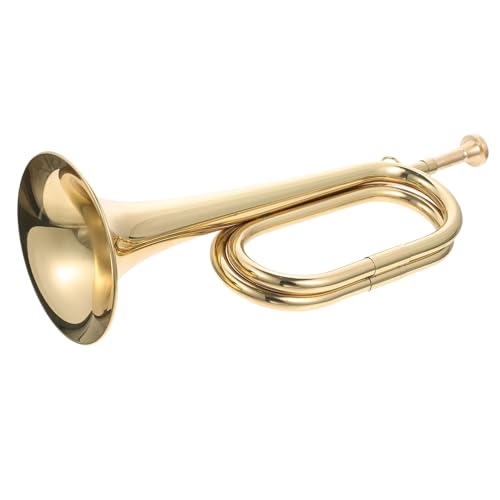 Alipis Clairon Cuivre pour Débutants Trompette Militaire Légère et Claire pour Orchestre Scolaire Instrument Traditionnel