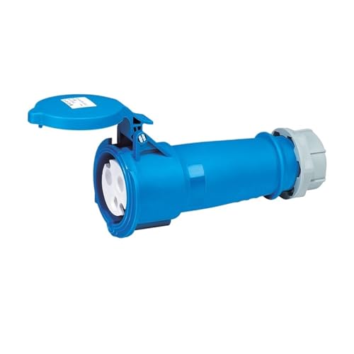 Prise inversee etanche IP44 32A 3 coeurs : connecteur de securite contre projections d'eau
