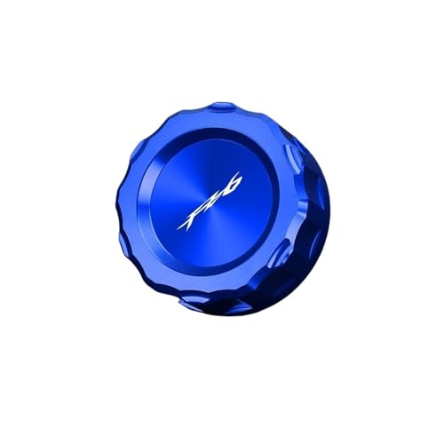 FZ1 FZ 1 FZ1S FZ6 FZ8 FAZER/FZ6R/FZ6S/FZ6N バイクアクセサリー リアブレーキフルードリザーバー オイルキャップ シリンダーカバーに対応(Blue LOGO FZ6)