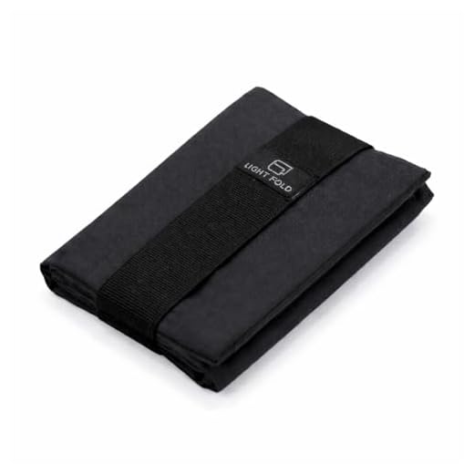 LIGHT FOLD Carteras para Hombre Pequeñas Ultra Delgada Tarjetero - hasta 12 Tarjetas, Dinero en Efectivo - RFID Proteccion Billetera Fina - Tejido con Banda Elástica - Regalo para Hombres y Mujeres