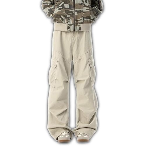 Pantalon vintage homme en toile robuste au design urbain soigné