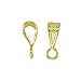Beadalon 144-Piece Fancy Pend Bail, Nickel Free Gold Plate
