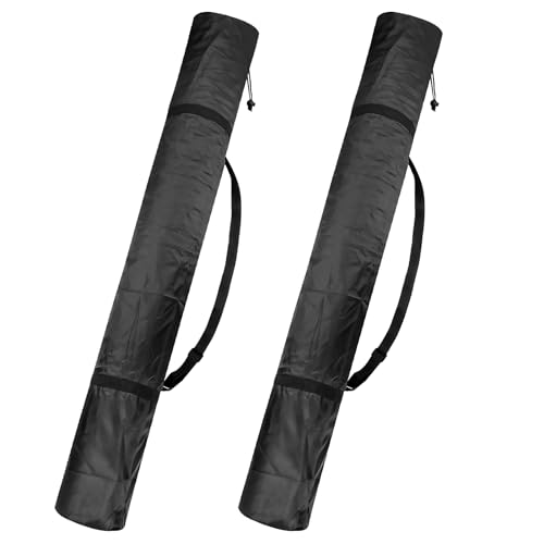 2 Stück Stativ-Tragetasche, Kordelzug Aufbewahrungstasche, Gestänge Transport Tasch, Tragbare Zeltstangentasche, Stativ Lichtständer Tragetasche, für Zeltstangen Lichtständer (23x130cm)