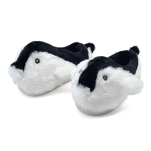 Penguins Animal Slippers for Women and Men, Cute Penguinslippers Fuzzy Fluffy Comfy Plush Winter Woman Preppy Funny Furry Pillow Cloud Home Bedroom House Slipper Shoes for Indoor Outdoor3