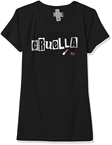 T-shirt fille Disney Cruella respirant col rond résistant