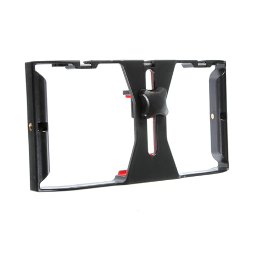 Soporte para teléfono celular portátil con agarre ergonómico que estabiliza tus videos de uso