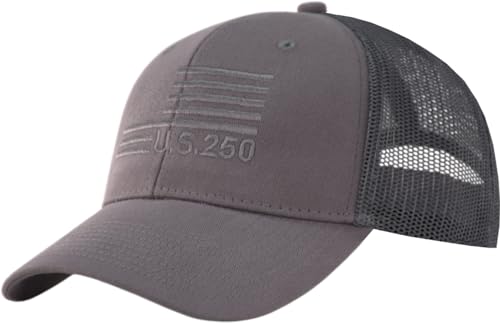 Image of American Flag Trucker Cap, Regular & XL-3XL, Big Head Snapback Patriotic Baseball Hat (Up to Size 8)
