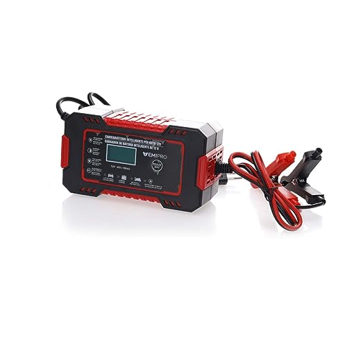HTRC 3A Caricabatteria da Auto 6V/12V Completamente Automatico Caricabatterie/ma