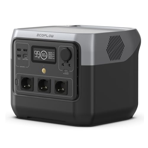 Station électrique portable EF ECOFLOW RIVER 2 Pro, batterie LiFeP04, 768 Wh, charge rapide en 70 min, 3 prises CA de 800 W, générateur solaire pour camping extérieur/camping-cars