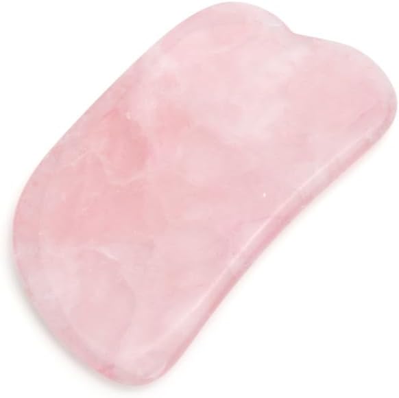 Natural Rose Quartz Jade Gua Sha Board Acupuncture Massage Facial Massage