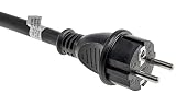 ChiliTec CEE Adapter kabla 1,5 m do gniazda uziemienia, IP44, ochrona przed rozpryskami wody, 230 V/16 A, 3-pinowy, do biwakowania, łodzi, kampera, przyczepy kempingowej